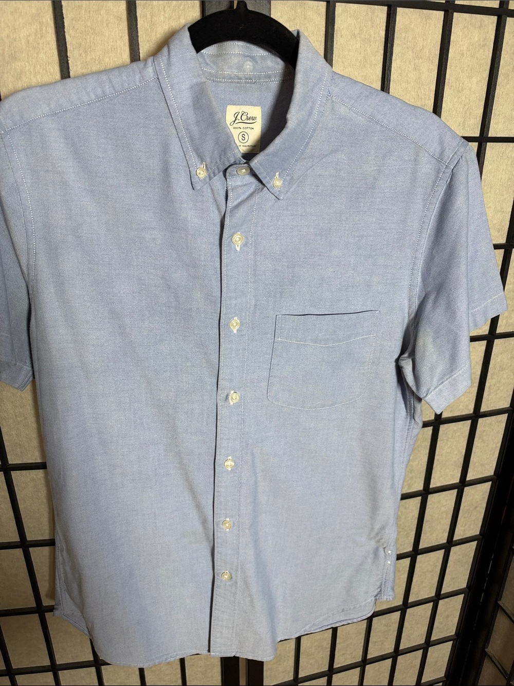 J. Crew Light Blue Short-Sleeve Button-Down Shirt